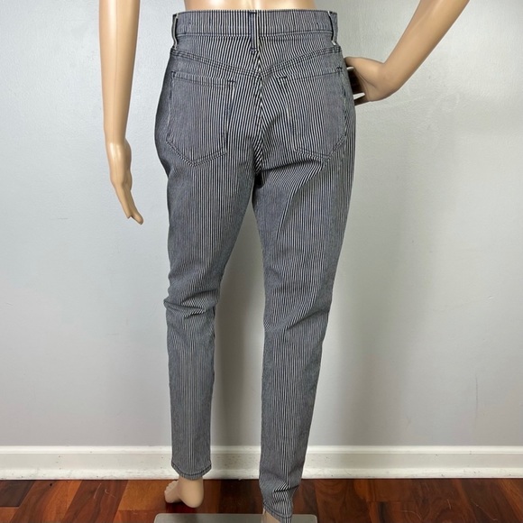 NEW BLDWN STRIPED HIGH-WAIST SKINNY JEANS - Picture 6 of 6
